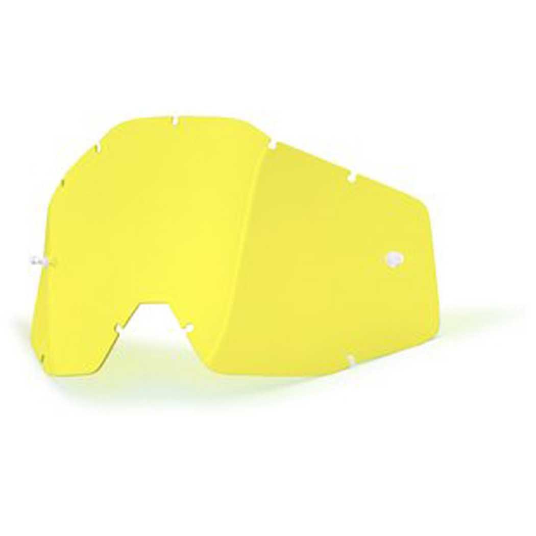 100% Racecraft and Accuri Goggles AF Replacement Lens - Yellow