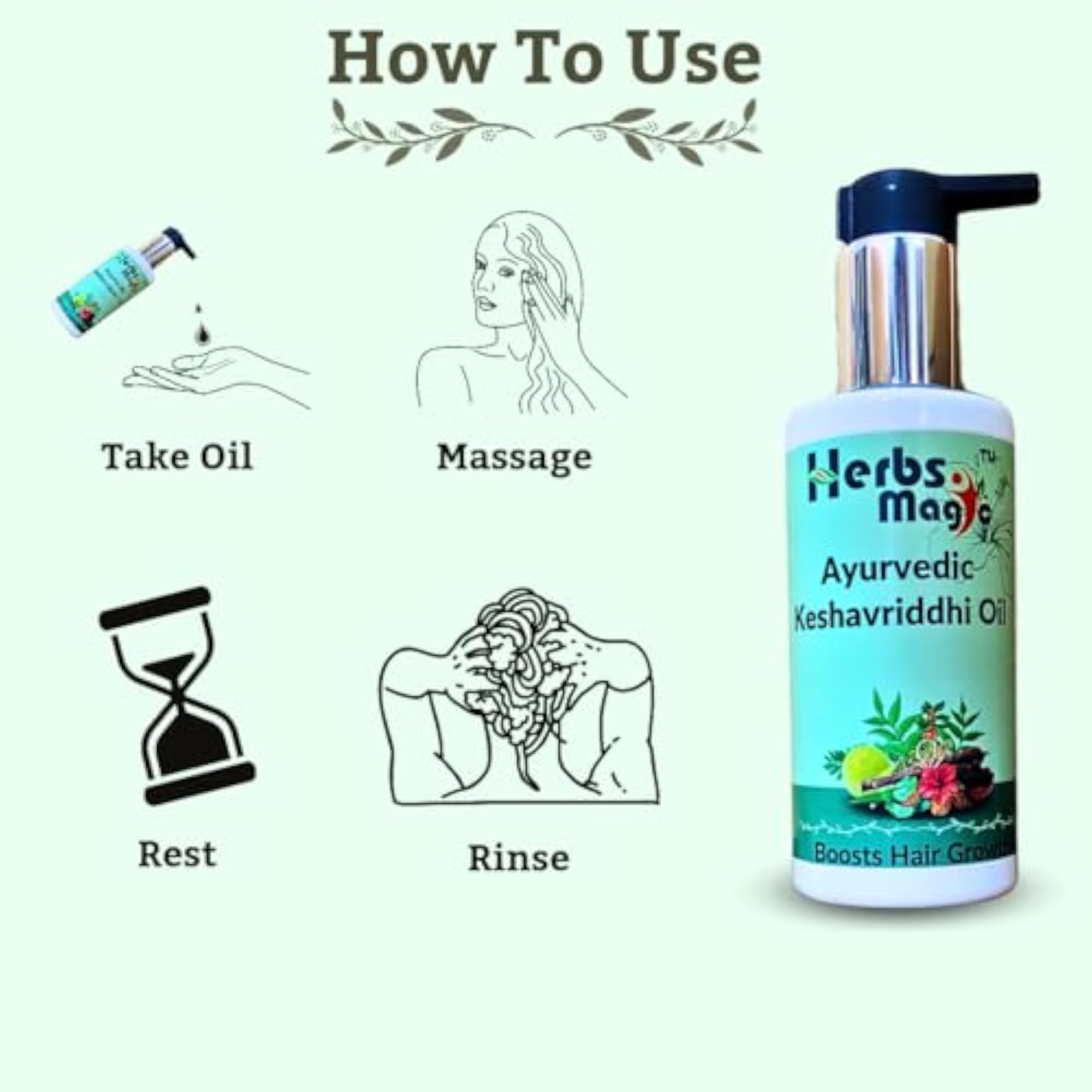 Ayurvedic Keshavriddhi Hair Oil, Hair Fall Control & Growth