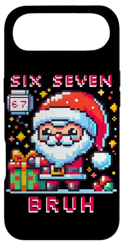 67 Six Seven Bruh Pixel Christmas 6 7 Meme Men Women Kids X}zP[X iPhone Air p