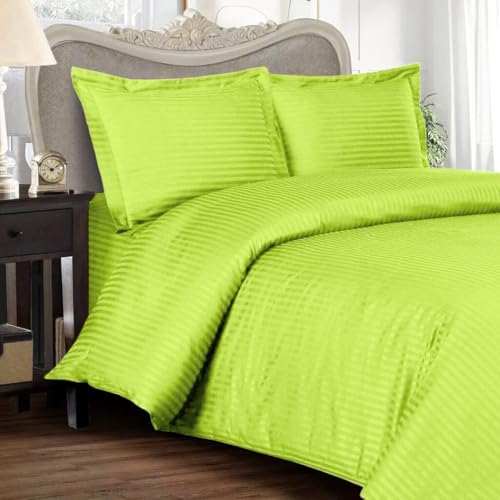 Image of Sofrito Micorfiber - Cotton Feel Duvet /Comforter Cover with Solid Zipper Closure & Four Corner Ties (Single - 61 inchx91 inch - Inches) - Parrot Green | Solid Zipper Closure & Four Corner Ties |