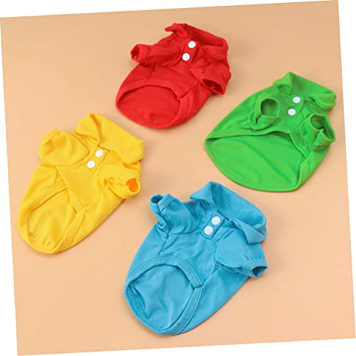 Hemobllo Roupas De Cachorro Vestido De Verão 4 Pcs Vestidos Animais De Estimação Cães Roupas Camiset