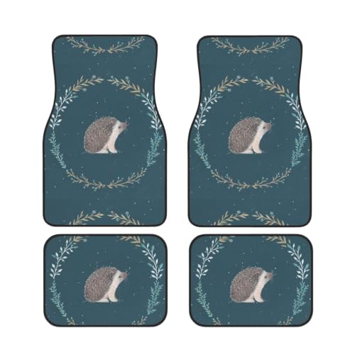 Alfombrillas de coche para evitar manchas de barro con diseño de erizo suave