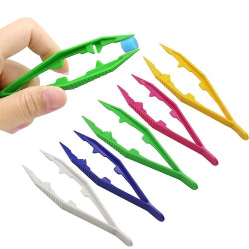 Haikole Plastic Tweezers, 5Pcs