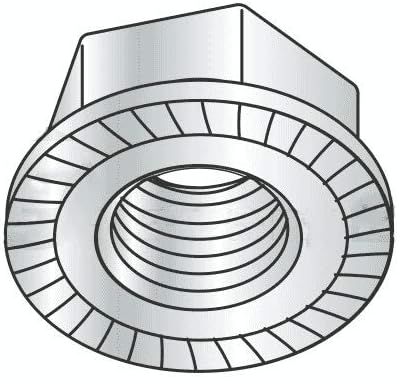 M8-1.25 Serrated Hex Flange Nut/Metric Class 8 Steel/Plain Finish (Quantity: 2000 pcs)