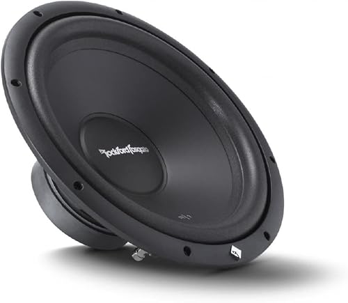 Rockford R1S4-12 Subwoofer de manejo de energía RMS de 12 pulgadas con bobina de voz única de 200 vatios
