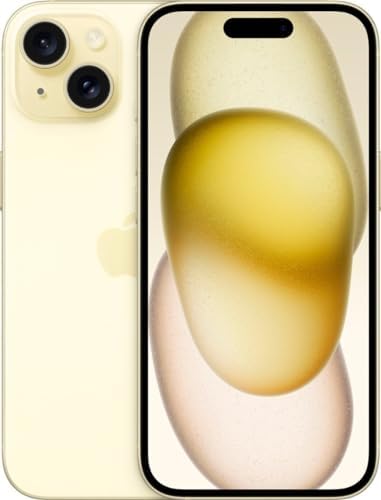 Apple iPhone 15 Plus (eSIM only), 128GB, Yellow - Unlocked (Renewed)