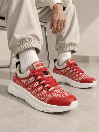 Image of HOS Mens Sports Shoes | Lightweight Running Shoes for Men | Breathable and Comfortable Footwear and Training