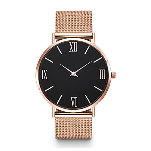 ROSSOM Hommes montre de Luxe Femmes Bracelet montres à Quartz Femmes montre en or Rose Dames Robe montre-Bracelet en Acier inoxydable Maille horloge