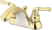Vista 1 de Kingston Brass KB2622 Naples - Grifo de lavabo central de 4 pulgadas, latón pulido
