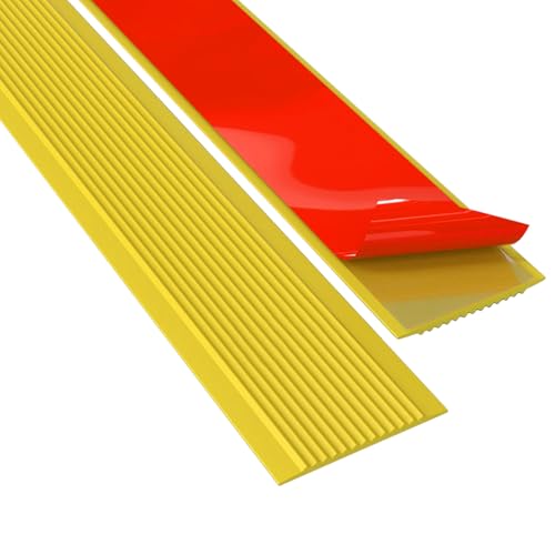 LIGUOYI �K�i�}�b�g ����~�� �K�i�X�g���b�v �_���PVC �� 3cm�`10cm ����5m 10m ���� 3mm ���ȔS���� ����~�߃e�[�v ����� �p�b�h ���O ���� �L���~�� �i�� �X���[�v�p �J�b�g�\ ���t���ȒP(Yellow,6cmx