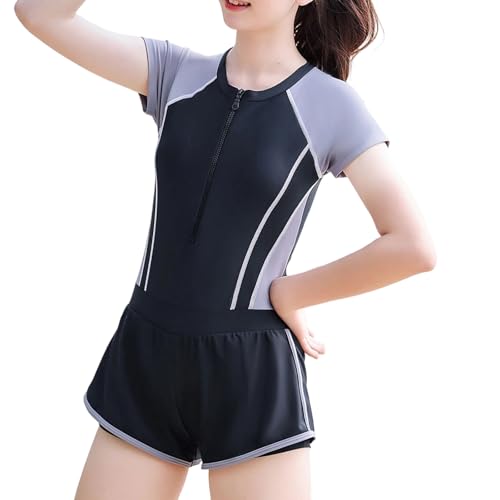 Trajes de baño para niñas, Conjunto de natación para niños, Pantalones Cortos de Playa, Camisetas de natación, de poliéster, Ajustable y UPF 50+, Ideal para Vacaciones, Moda 2025 Estilo Casual
