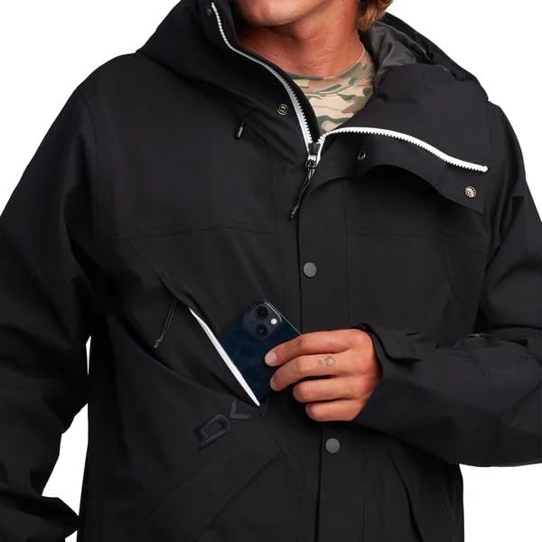 Dakine Men's Scout Jacket, Hooded Winter Coat (US, Alpha, Medium, Regular, Regular, Black) - Image 3