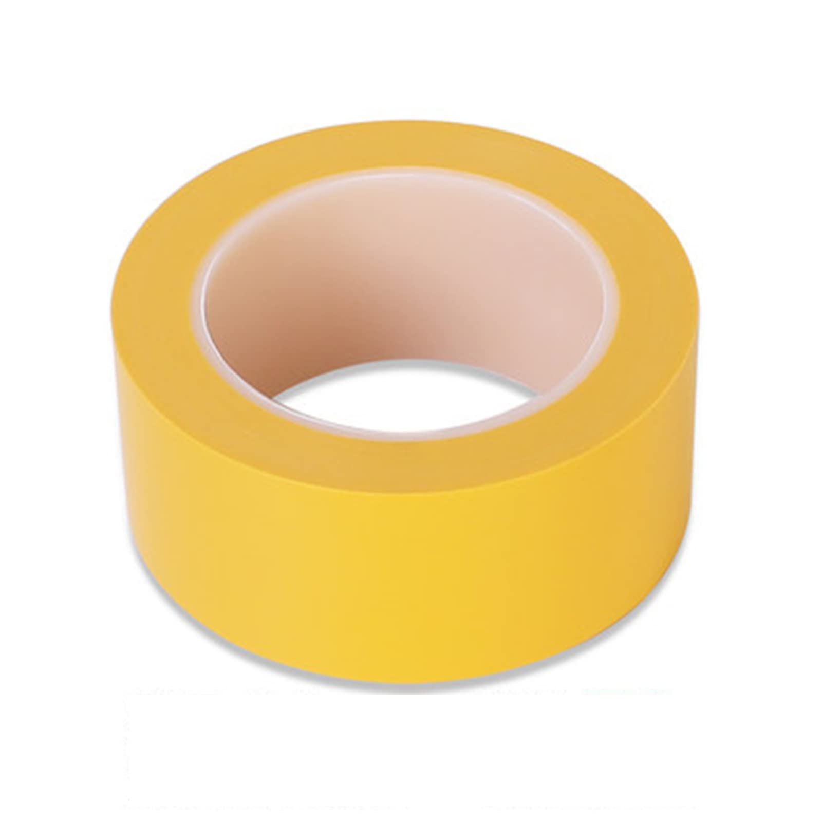 Cintas de advertencia de seguridad, pegatinas refl Cinta de advertencia de peligro no adhesiva, 60 mm x 33 m, cinta adhesiva de señalización, cinta de precaución de señalización de PVC(Yellow)