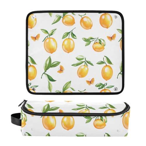 Bolsa organizadora amarilla para herramientas de cabello miniatura 3