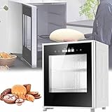 【ARMOIRE DE FERMENTATION ÉLECTRIQUE】Chambre de fermentation permet de fermenter non seulement la pâte à pain, mais aussi le yaourt, le natto, le levain, le riz gluant, les enzymes et même le savon artisanal. C'est le choix idéal pour les amateurs de pâtisserie, les chefs et les artisans, car un seul appareil peut répondre à divers besoins de fermentation