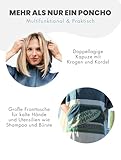 WAVE HAWAII Bade-Poncho Damen & Herren Curitiba, Größe L, 170-200cm, 100% Baumwolle Surf Poncho Erwachsene, Frottee Handtuch mit hoher Wasserabsorption, Umziehhilfe Strand Erwachsene