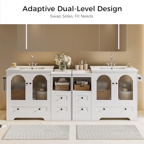 image for IRONCK 42 Inch Bathroom Vanity with Sink Set, Bathroom Cabinet Vanity 