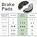 Zgqbkj Front Brake Pads Semi Metallic Disc Brake Pad Set for Mazda 6 2.3L 2006 2007
