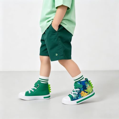 Baskets montantes en toile clignotantes enfants unisexes et légères - 2