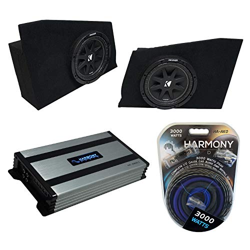 Harmony Audio HA-A800.1 Comp. w/Chevy Camaro Coupe 2010-2015 Rear Side Class D Mono 1600W Sub Amp, 43C124 12