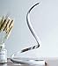 Ydshyth Lámpara De Mesa LED En Espiral, Regulable De 3 Colores, Lámpara De Mesa De Control Táctil De 12W, Lámpara De Mesita De Noche para Sala De Estar,Plata