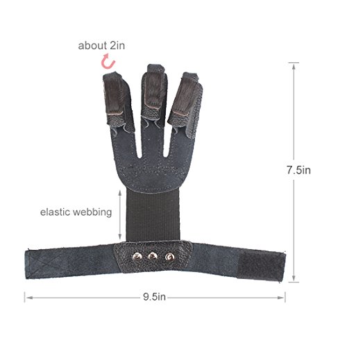 Kratarc Adult Youth Leather Gloves Finger Arrow Bow Archery Accessories #TOP4