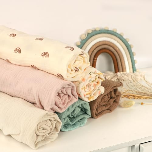 Hooyax Muslin Baby Lounger Cover Soft Organic Cotton Slipcover Fits Newborn Lounger for Baby Boys and Girls (Light Gray) - Thumbnail 7