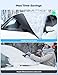 Lamicall Windshield Cover for Ice and Snow - Magnetic Fit, Waterproof Heavy Duty 800D Oxford Fabric,1S Snow Removal, 4X Stable, Winter Car Accessories for Men Fits Most Cars, SUVs (62