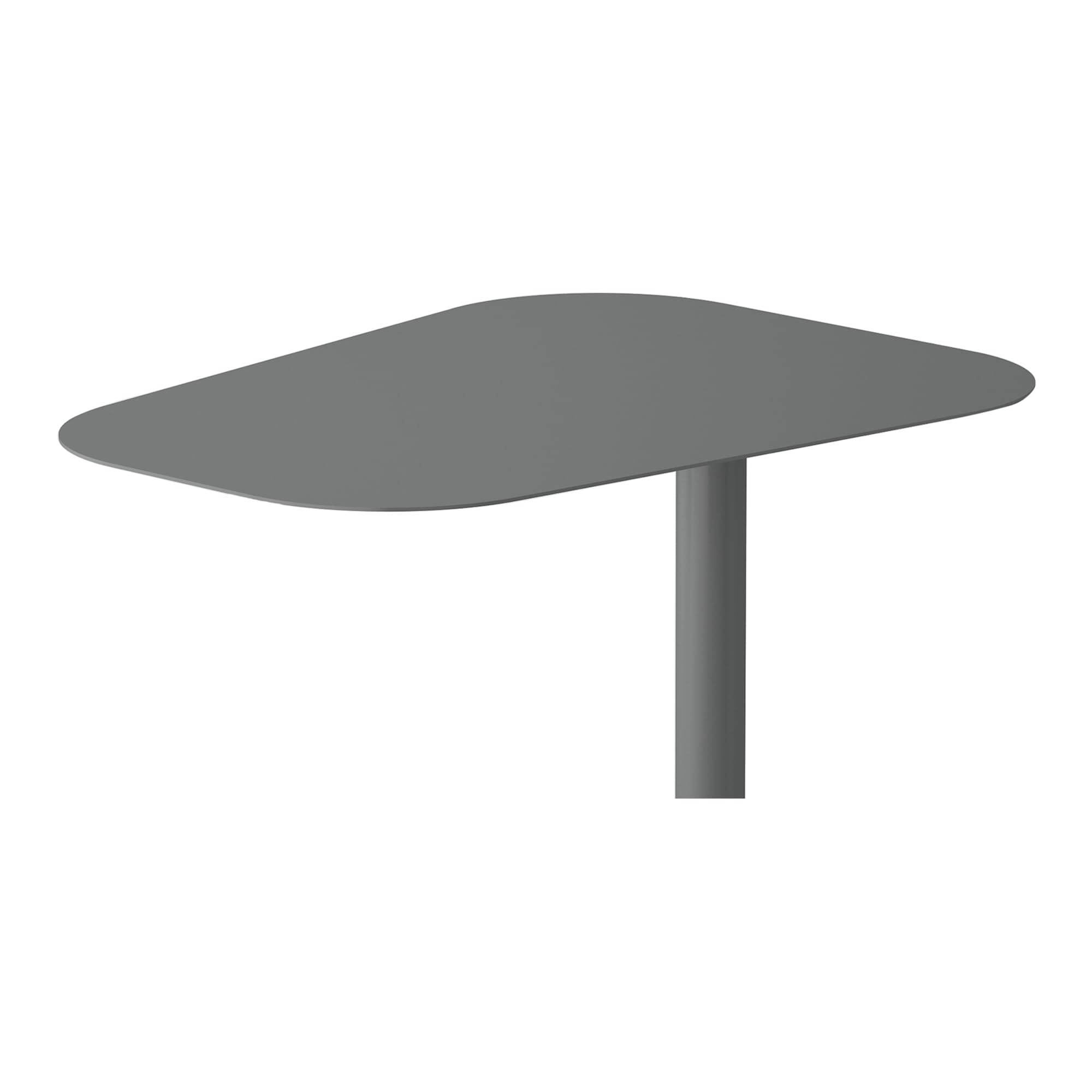 Stolik Nastätten stół ogrodowy stolik kawowy metalowy stelaż 50 x 50 x 38 cm szary matowy