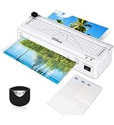 Ulikey Laminiergerät A4, 4 in 1 Laminiermaschine mit Folien A4 A5 A6, Papierschneider, Eckenabrun...