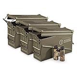 Surplus U.S. Military Waterproof PA120 40mm Ammo Can, 3 Pack, Used