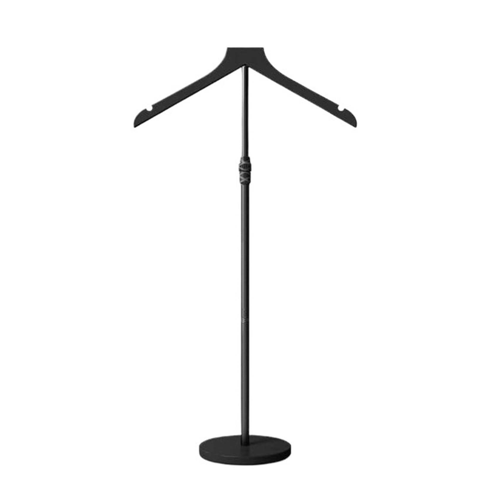 LJHFG63KUYT Clothes Rack Clothing Store Display Clothes Hanger, Adjustable Stand, Detachable Floor Display Stand(Black,Large)