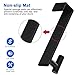 PMMASTO 2-Pack Over The Door Hooks - Rustproof Stainless Steel Door Hangers for 1-3/4 Inch Doors, Non-Marking and Tool-Free Easy Install​​ (Black, T Shape-Fits 1-3/4