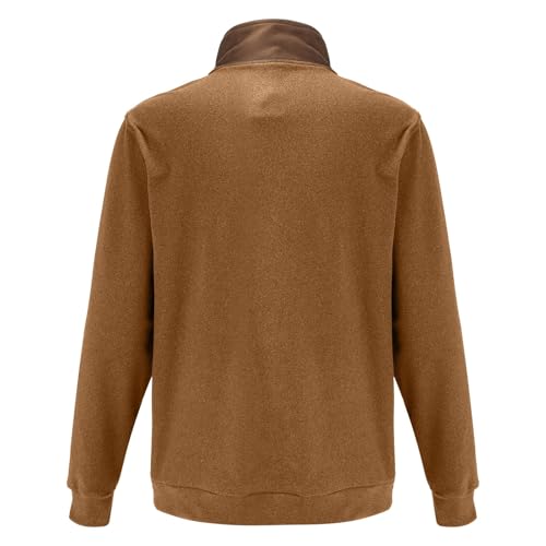 Pull homme sans capuche col zippé pour stopper le froid au cou
