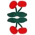 FOMIYES 2 pcs Knitted Crochet Cherry Hair Clips Lightweight Decorative Hair Accessories for Women and Cute Handmade Small Barrettes for Everyday Styling and Gift Giving