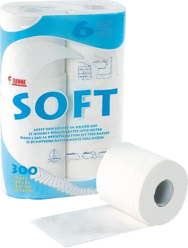 Fiamma Soft 6 Rolls Biodegradable Toilet Paper for...