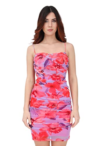 Pinko Damen Geniales Retina Lässiges Kleid, Ynb_lila/rosa Ch/Fuchsia, S