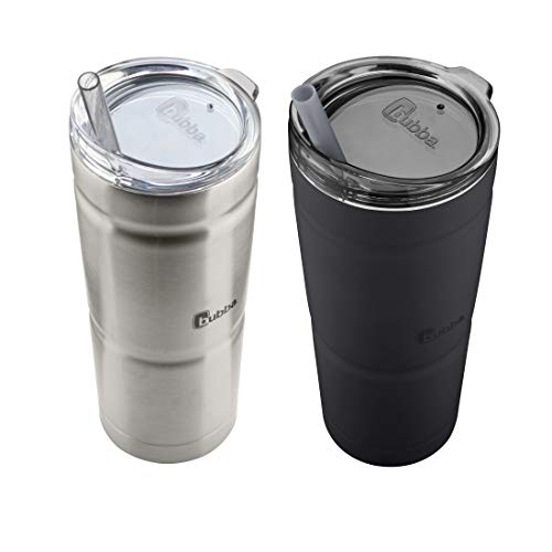 bubba Envy S Tumbler, 24 oz, Black and Stainless Steel, 2 Pack Home