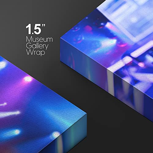 Wall26 Canvas Print Wall Art Nightclub With Lights, Dj Mixer & Headphones Music Instruments Photography Modern Art Rustic Scenic Multicolor Colorful For Living Room thumb #3