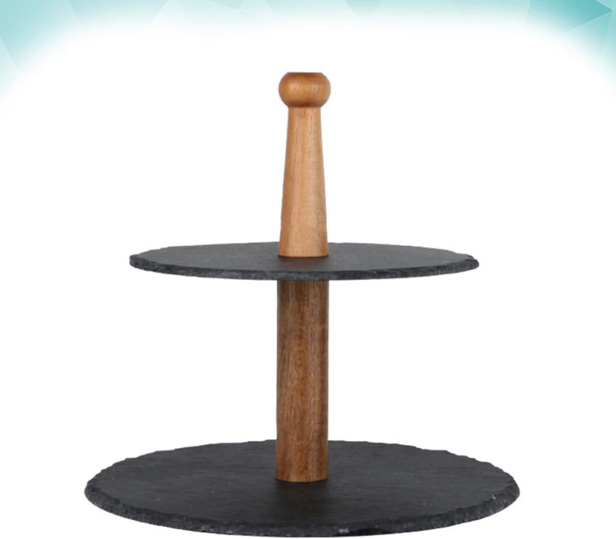 Japanese Style Two Layer Sushi Tray and Wood Dessert Plate