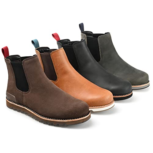 Territory Mens Yellowstone Chelsea Boots With Eva Rubber Sole And Tru Comfort Foam Footbed, Chestnut, 11 #TOP5