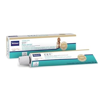 Virbac Kit Saúde Oral Limpeza e Manutenção da Higiene Oral para Cães e Gatos (necessaire+pasta+folheto)