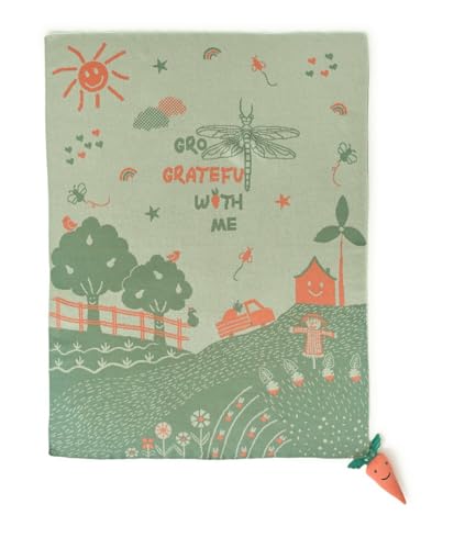 Image of Mi Arcus 100% Cotton Knitted Soft Green Printed Lightweight All Weather Blanket 0-12M