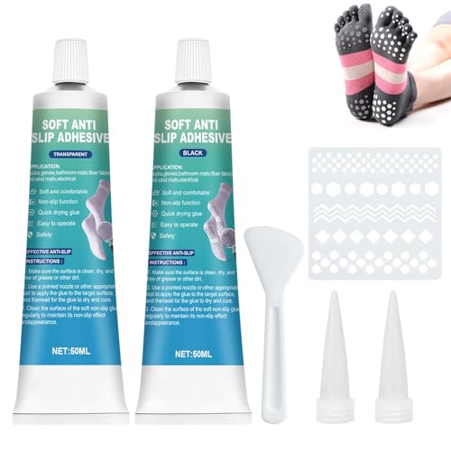 Miioto Socken Stopp Anti Rutsch Set, Sock Stop, Sock Stop Creme,...