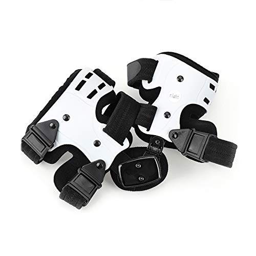 Rodillera con bisagras ROM, Ajustable Post Op Patella Brace Support Estabilizador Pad Orthosis Splint Wrap Medical Orthopaedic Guard Protector (Derecha)