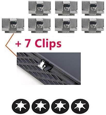 G-PLUS Hood Scoop Molding Bezel w/ 4 Retainer Nuts Compatible with Dodge Ram 1500 SRT10 2004-2005 YL23TZZAB 5029770AA