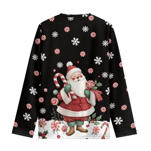 Image of Long Sleeve Shirts for Girls Casual Crewneck Tops Fall Winter Outfits for 3-16 Years Old
