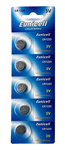 Eunicell CR1225 - 5 batterie a bottone al litio da...