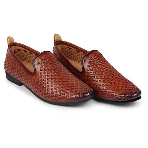 FAUSTO Men's Ethnic Jutis and Mojaris for Occasions|Ethnic|Wedding|Party|Fashion|Outdoor|Lightweight|Shoes with PU Sole