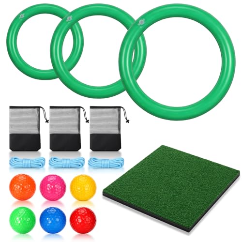 Civaner Floating Golf for Pool Putting Turf Mat 6pcs Real
